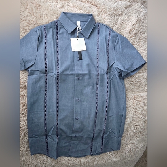 LETSEE Men's Cuban Guayabera Shirt #905 - Picture 2 of 13
